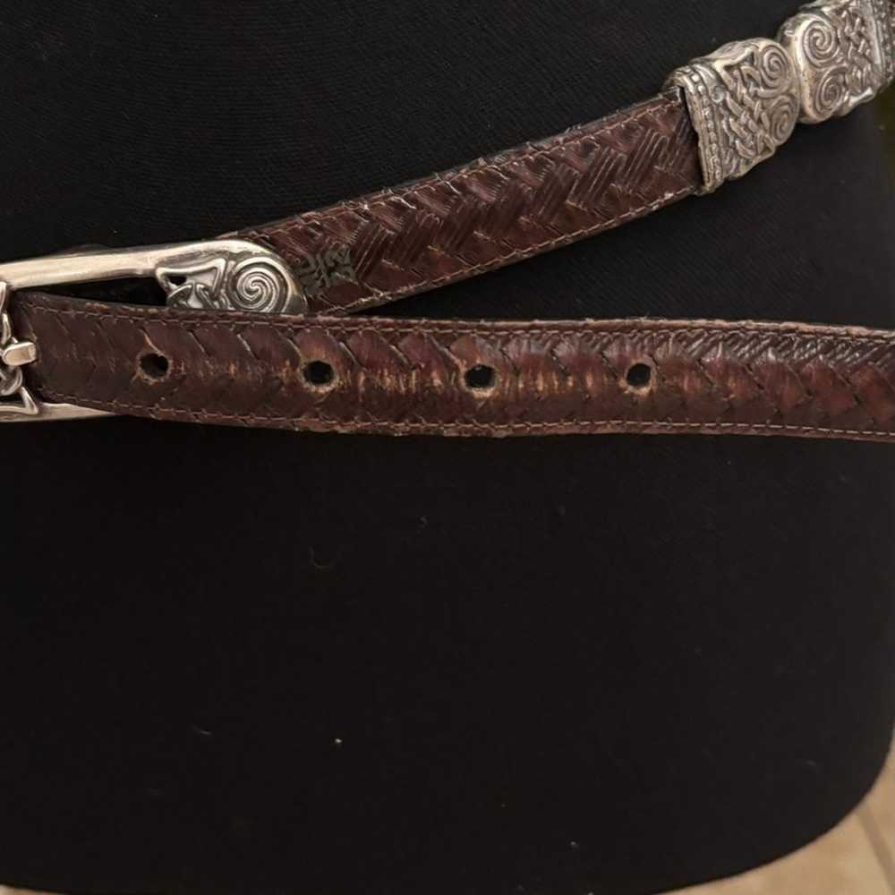 Vintage Brighton Leather Women Reversible Belt Bl… - image 12