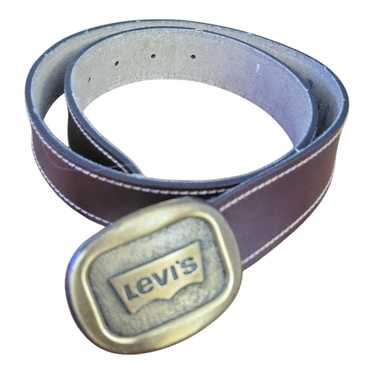 Vintage Levi's Brown Faux Leather Belt Size 26 Wa… - image 1