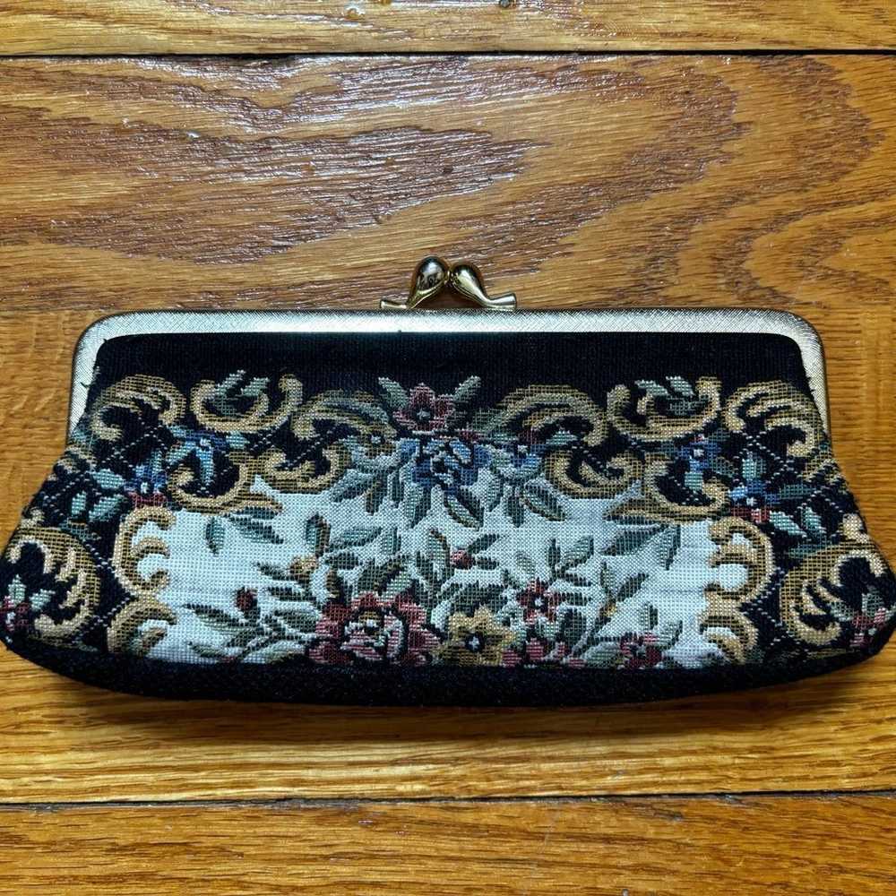 Vintage Needlepoint Coin Purse - image 1