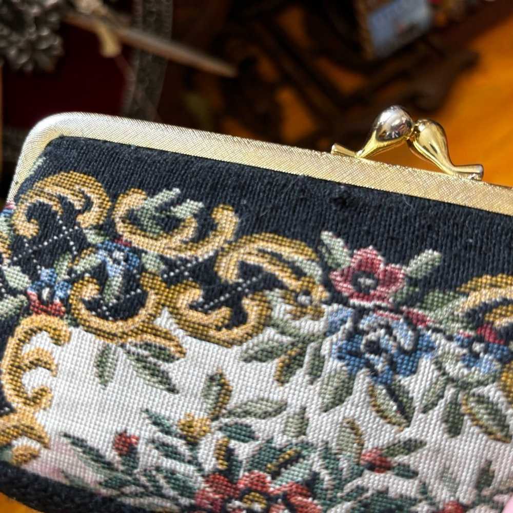 Vintage Needlepoint Coin Purse - image 3