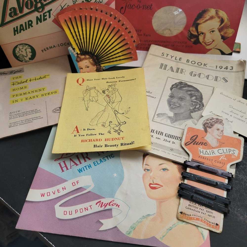 Vintage 30's-  1940's hairstyling lot - image 1