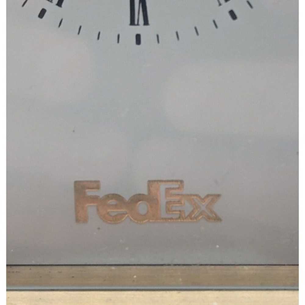 Brass Federal Express Fedex Carriage Clock By Mon… - image 3