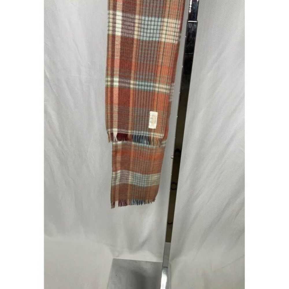 Vintage British Hong Kong Plaid Scarf Fa - image 3