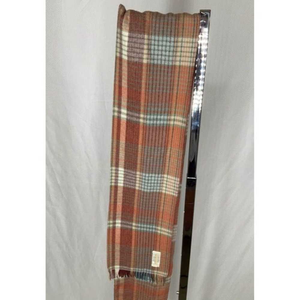 Vintage British Hong Kong Plaid Scarf Fa - image 4