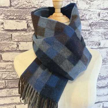 ☆ HILLTOP Muffler Wool Blue Angora Blend Unisex - image 1