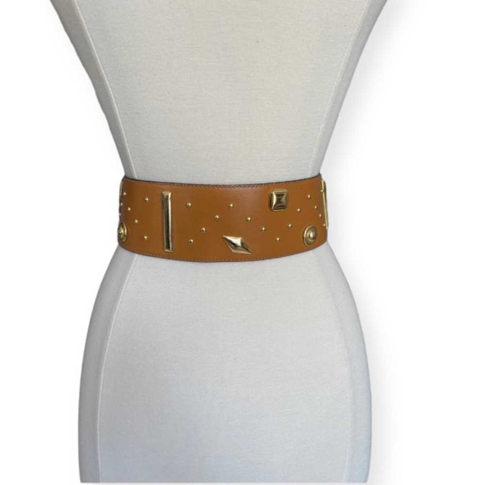 Vintage Leather Belt Tan Gold The Limited Small M… - image 8