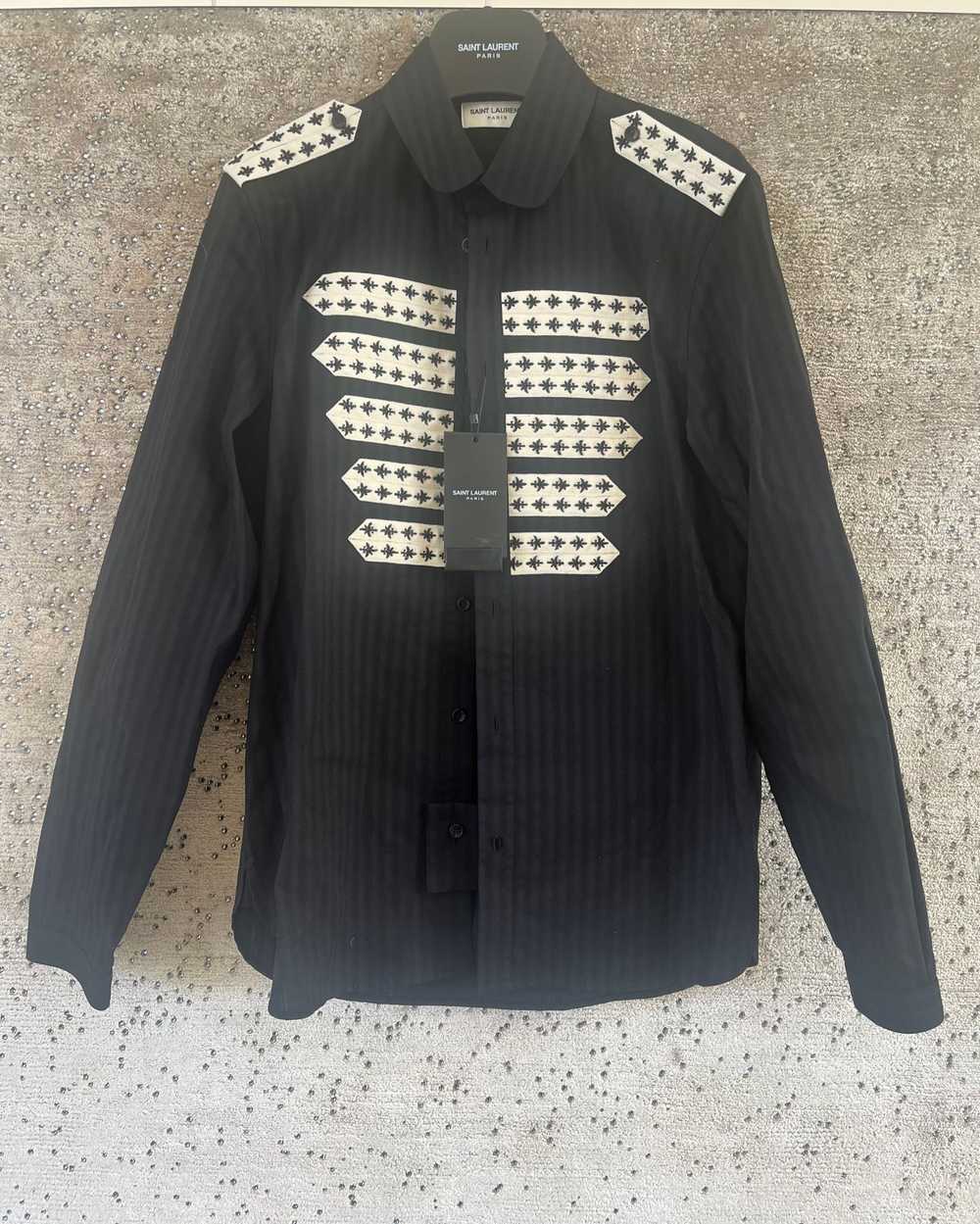 Saint Laurent Paris Officer Shirt in Black - image 2