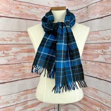 Vintage Plaid fringe Scarf - image 1