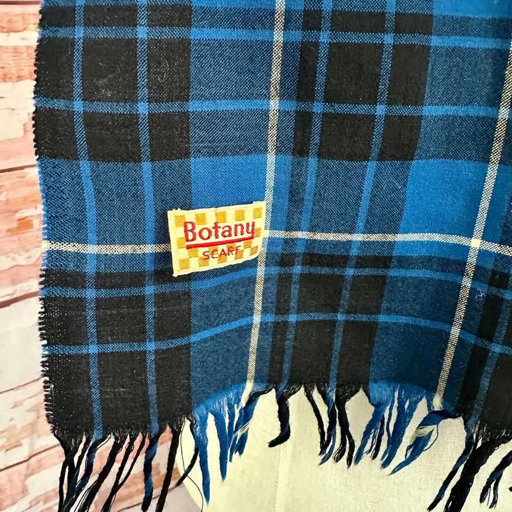 Vintage Plaid fringe Scarf - image 3