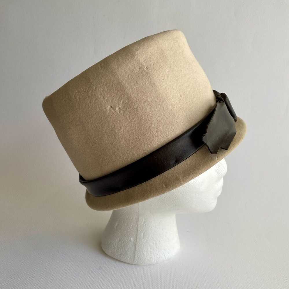 Vintage KUTZ NANNETTE CHAPEAU Wool Felt Cloche Wo… - image 4