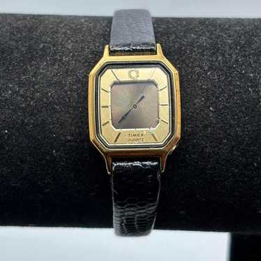 Vintage gold digital timex watch