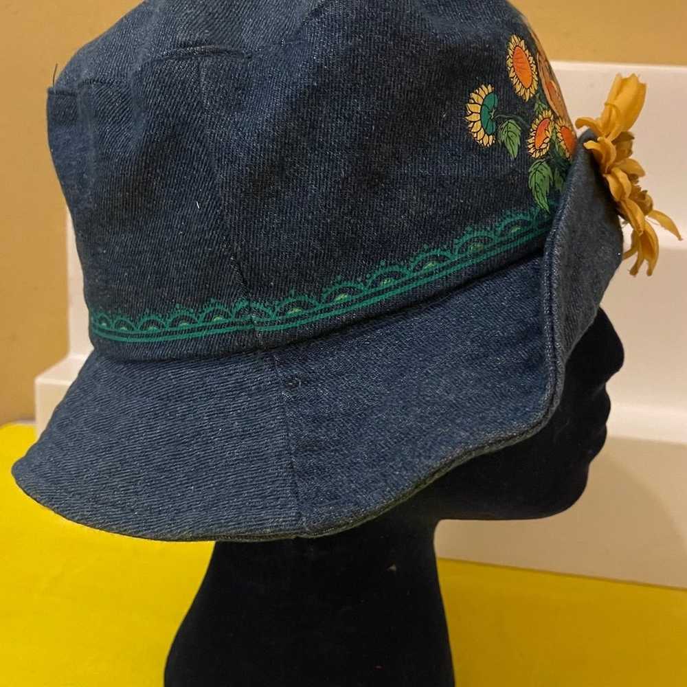 Vintage DISNEY Pocahontas Denim Bucket Hat with S… - image 4