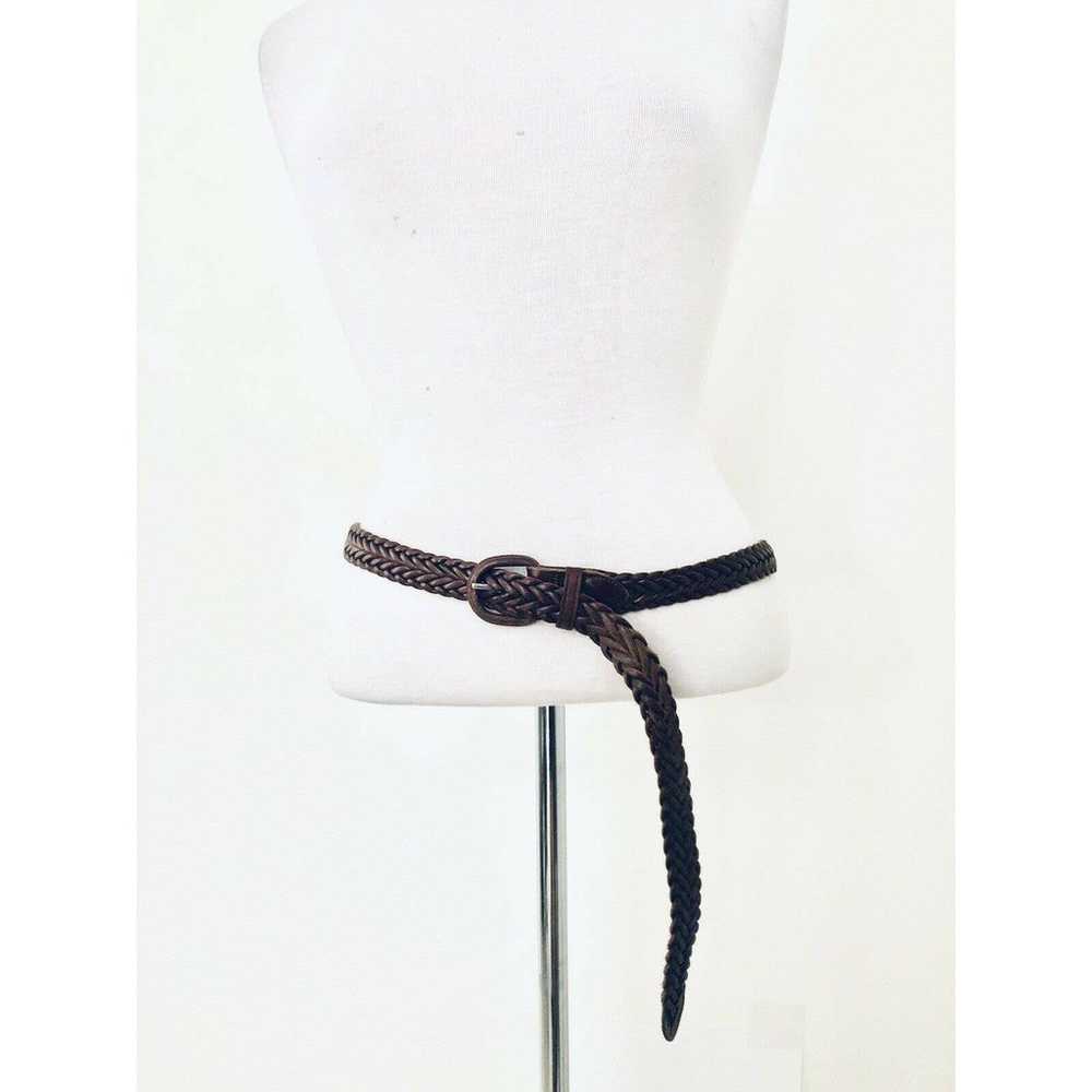 VTG Brown Herringbone Belt Sz L 46” - image 12