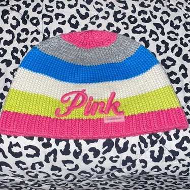 Vintage VS PINK Rainbow Beanie Hat