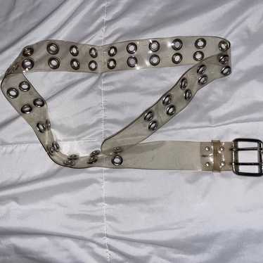 Vintage clear plastic belt