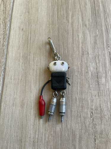 Prada Prada Saffiano Robot Bag Charm Keychain