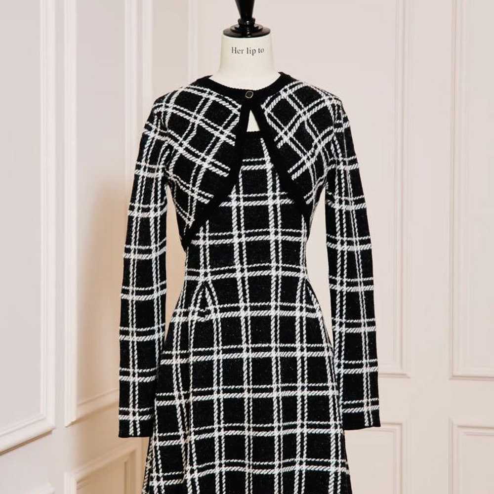 herlipto Pantheon Checked Knit Dress - image 1