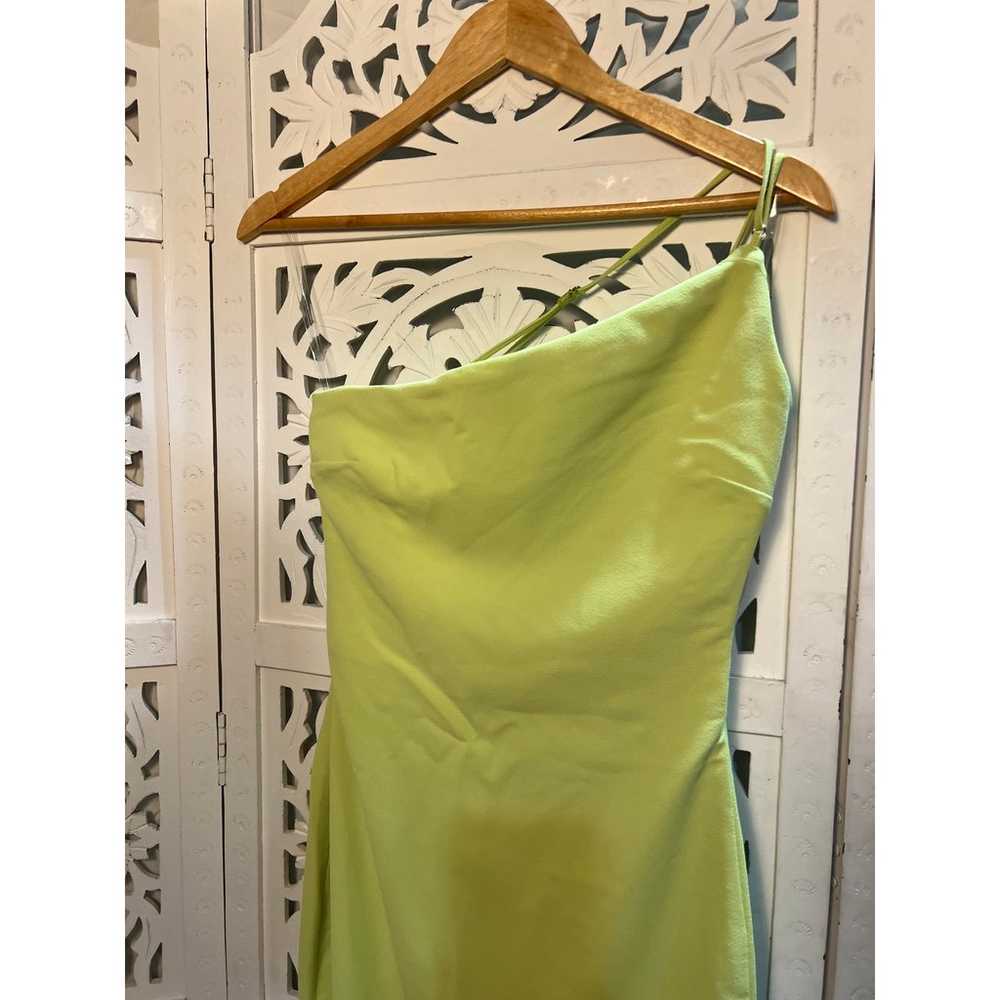 House of Cb Alessia Lime Midi Dress Size S Small - image 6