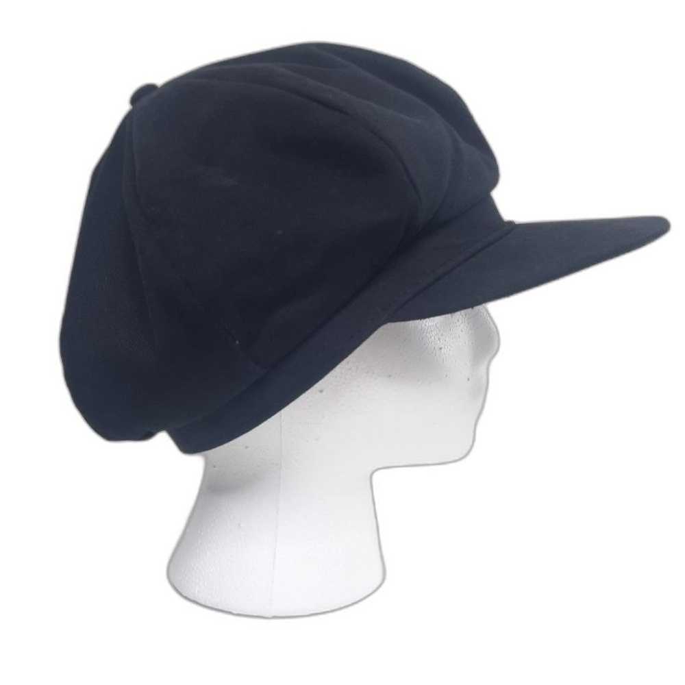 Scala Gal Y2K Newsboy Hat Navy Blue Vintage - image 3