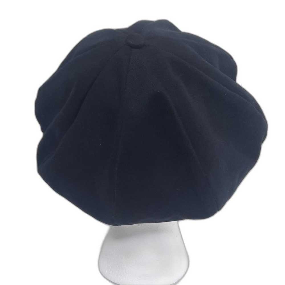 Scala Gal Y2K Newsboy Hat Navy Blue Vintage - image 4