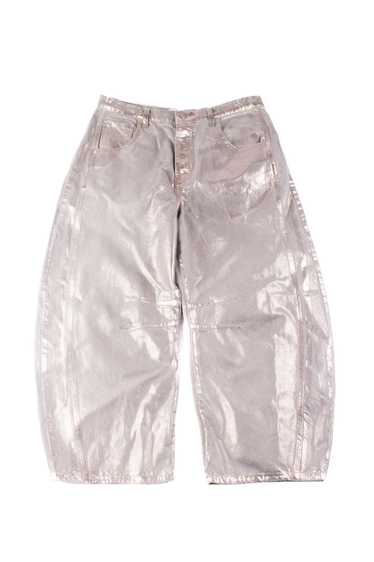 Free People Gold Metallic Jean