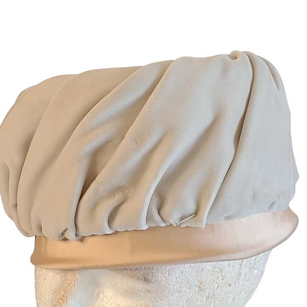 Pink velvet bucket hat vintage - image 3