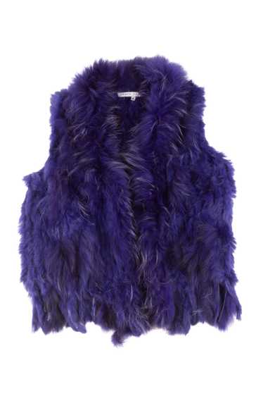 Tempo Paris Purple Fur Vest