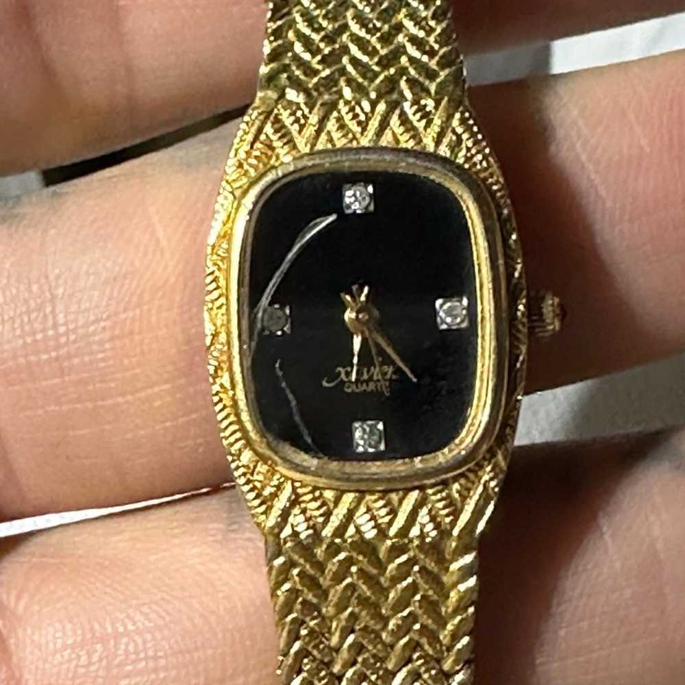 Xavier  womens Quartz Genuine Diamonds Gold Watch… - image 2