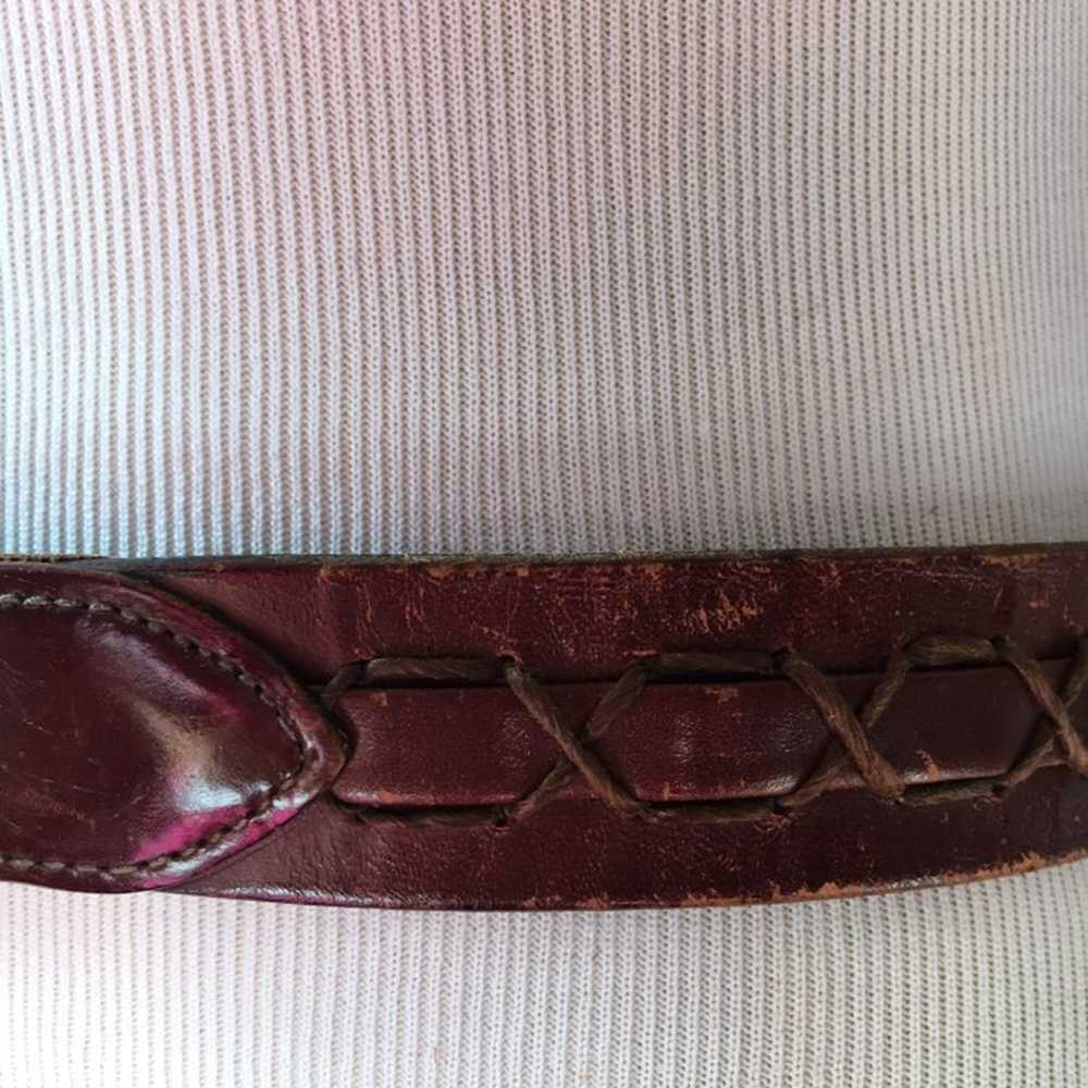 Vintage Cole HAAN Leather Belt 32/80 - image 2