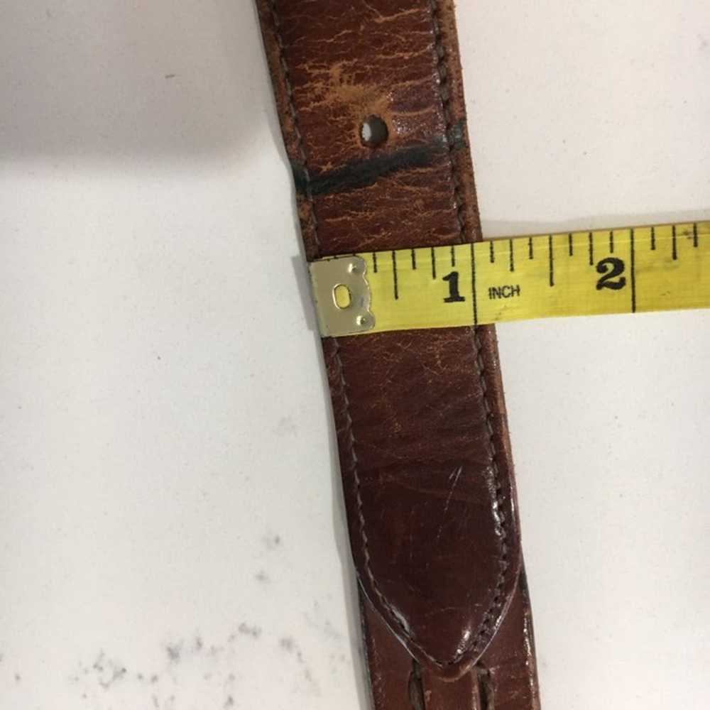 Vintage Cole HAAN Leather Belt 32/80 - image 6