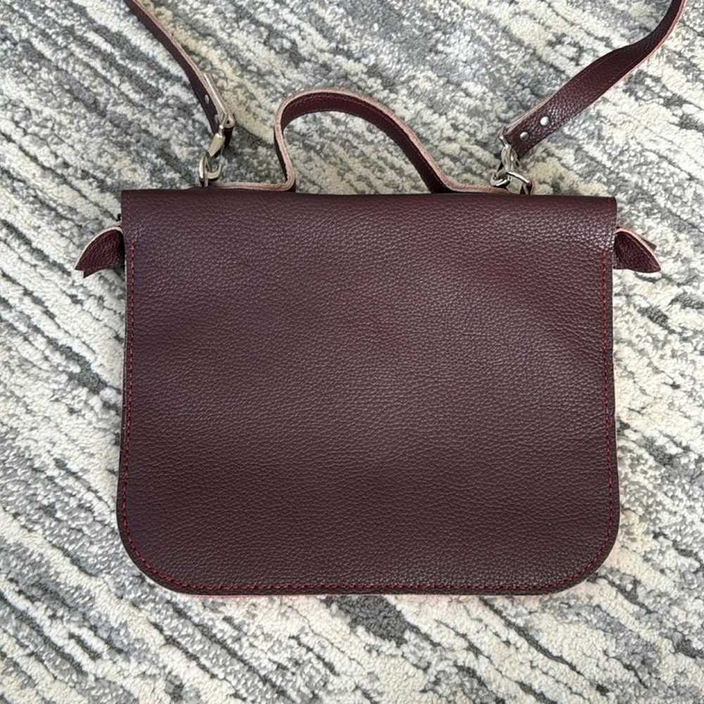 Non Signé / Unsigned Leather satchel - image 5