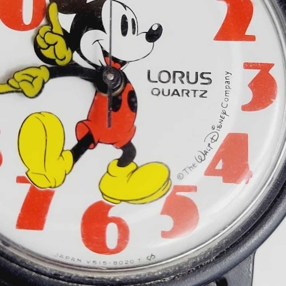 Vintage Lorus Mickey Mouse Wrist Watch with Plast… - image 3