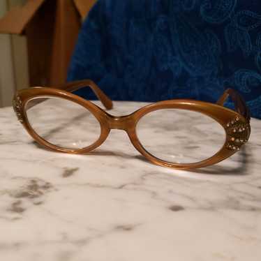 Vintage Rhinestone Eyeglasses Frame