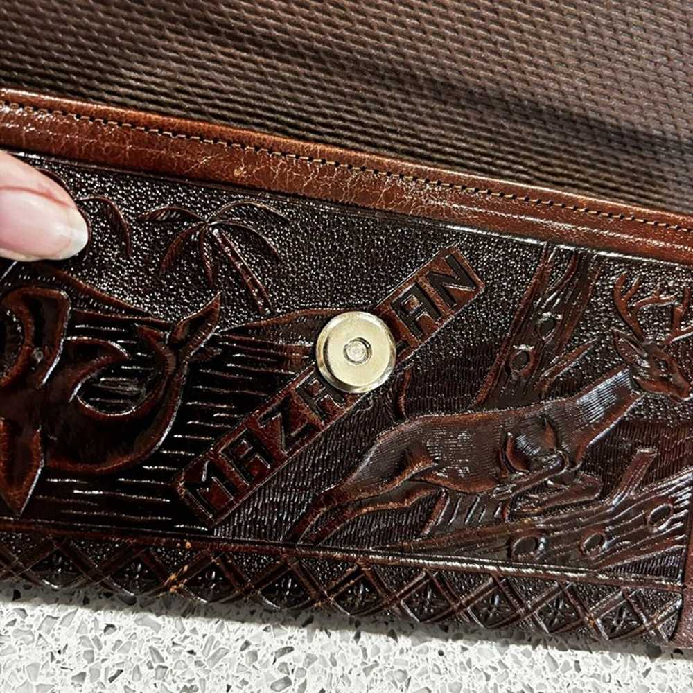 Vintage New Nwot Mexican Hand-Tooled Genuine Leat… - image 4