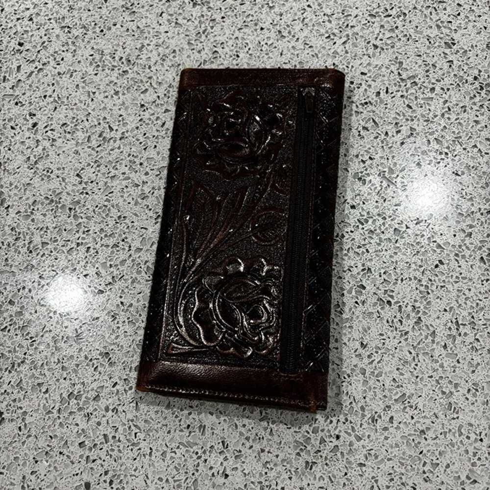 Vintage New Nwot Mexican Hand-Tooled Genuine Leat… - image 7