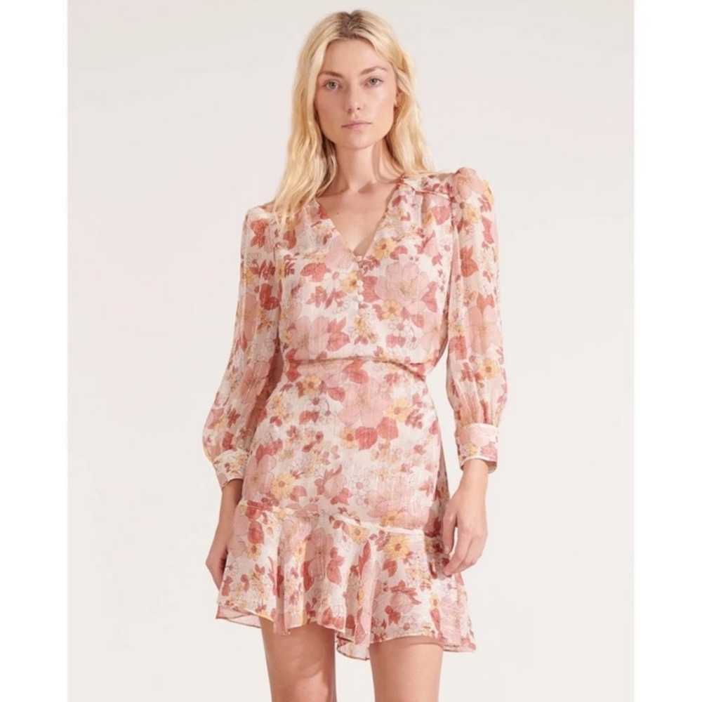 VERONICA BEARD Cybil Floral Mini dress Sz M/6 - image 2