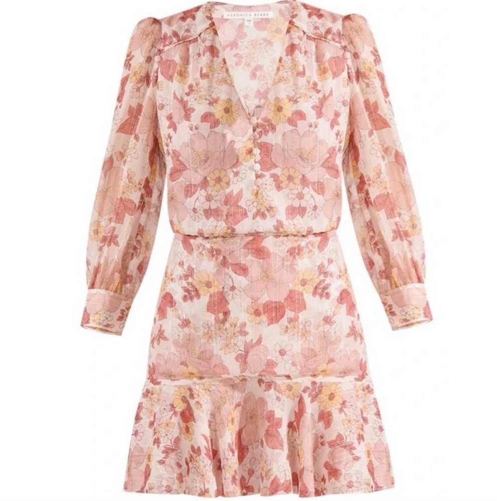 VERONICA BEARD Cybil Floral Mini dress Sz M/6 - image 4