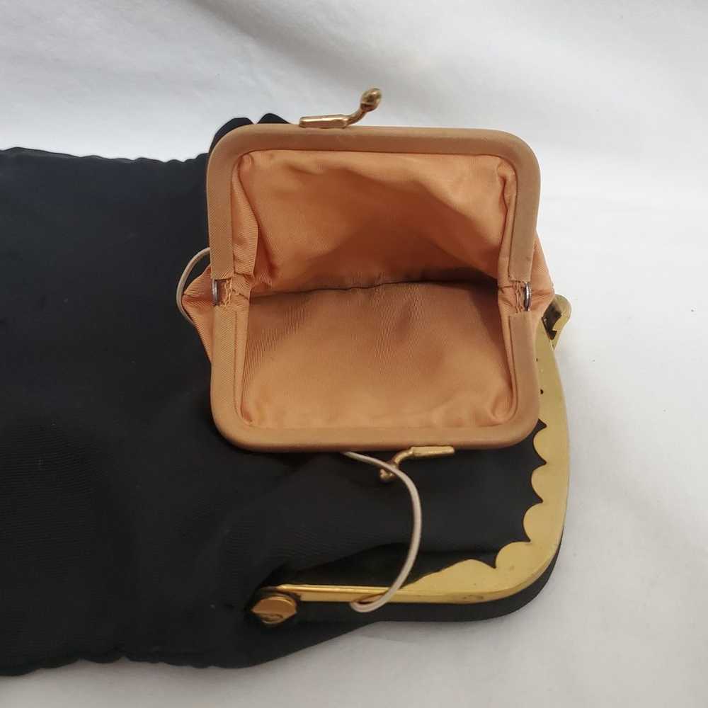 Vintage 1950's Foldover Clutch & Kisslock Coin Pu… - image 10