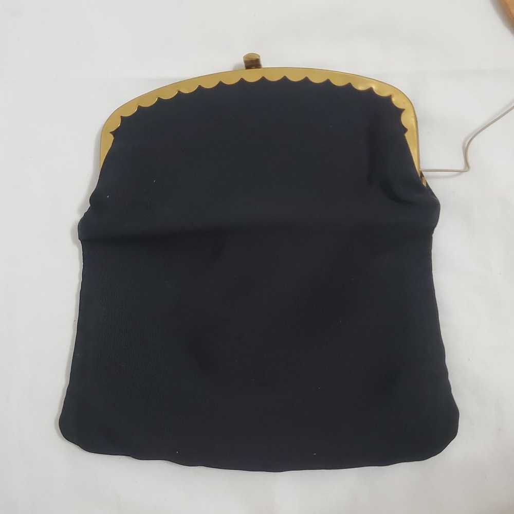 Vintage 1950's Foldover Clutch & Kisslock Coin Pu… - image 6