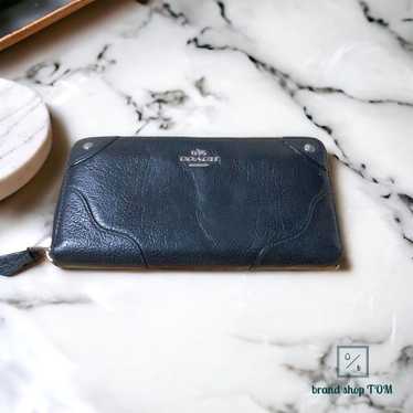 coach, long wallet, black