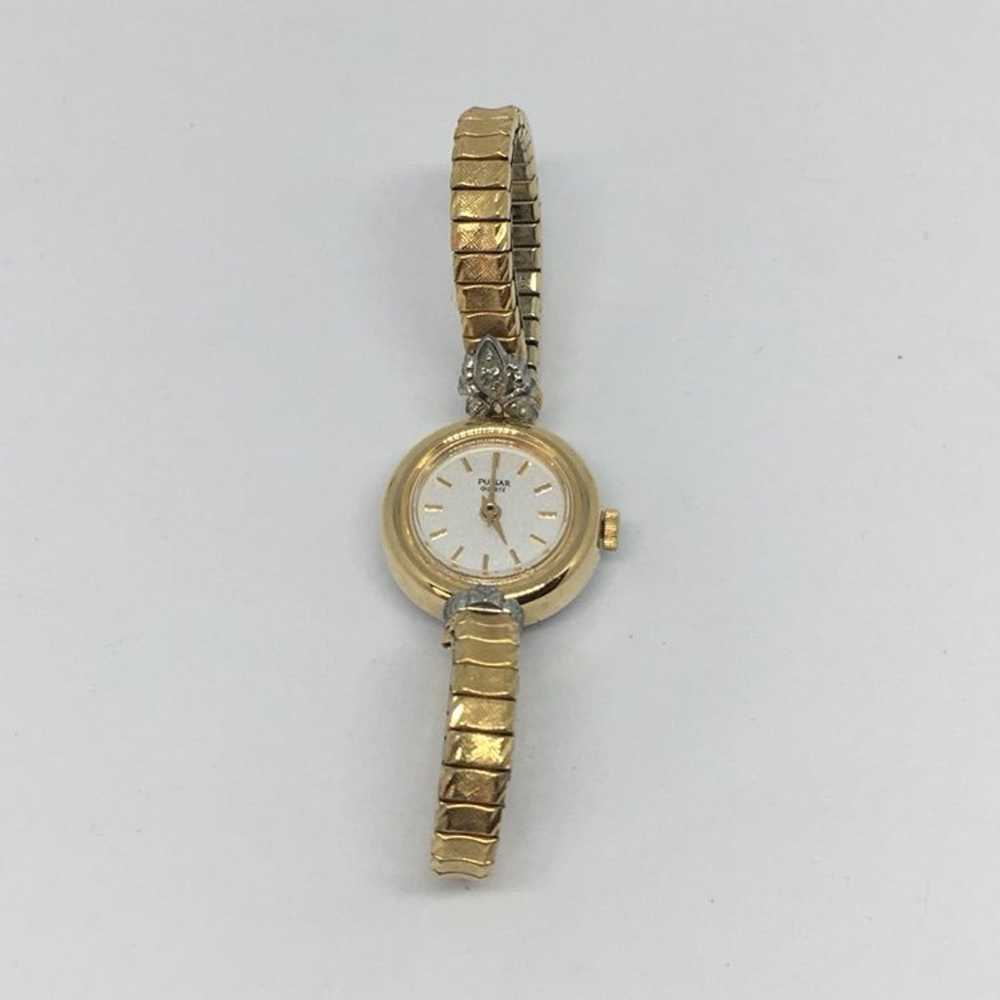 Vintage Delicate Gold Pulsar Wristwatch - image 2