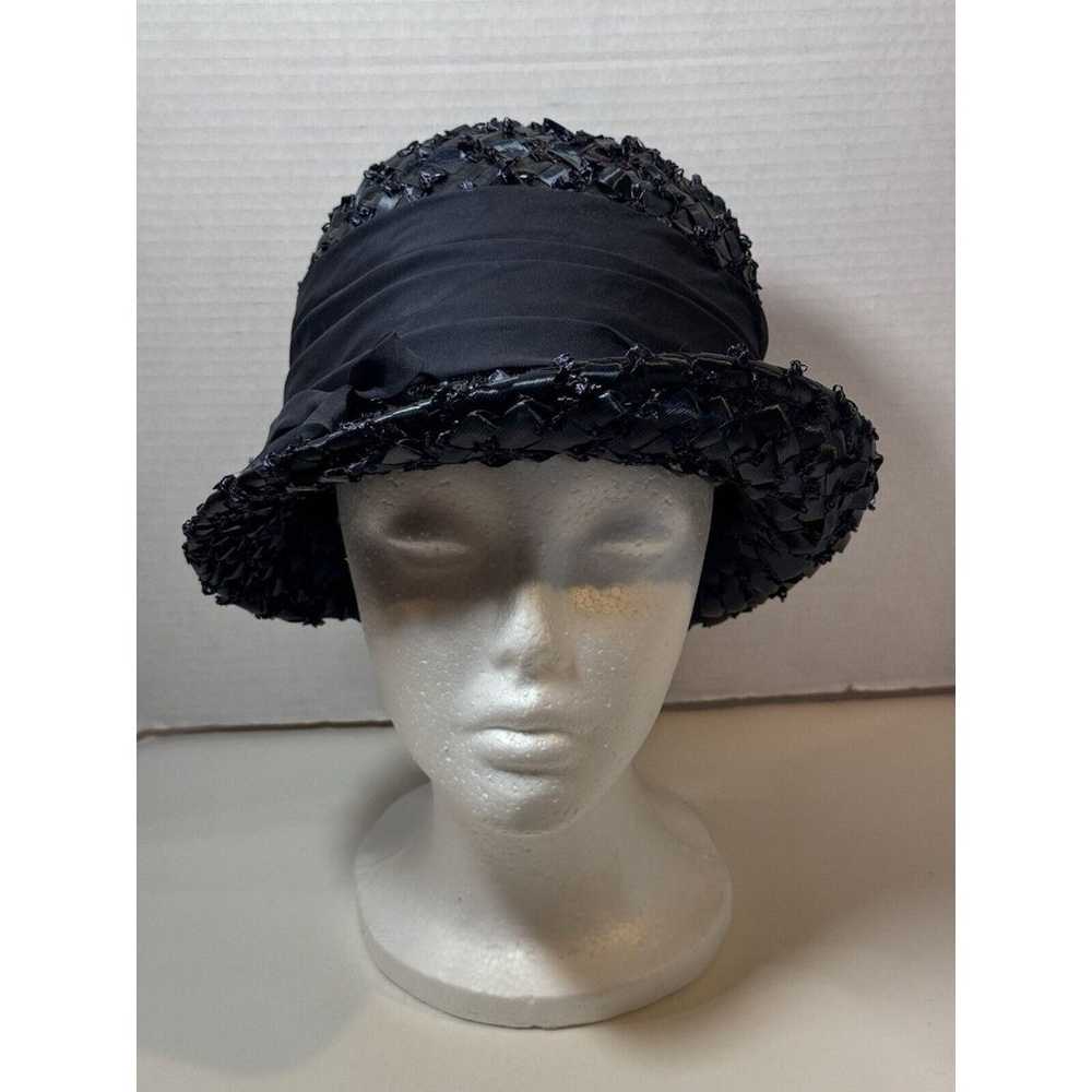 Vintage Union Made USA Midnight Blue Paper Hat Wi… - image 2