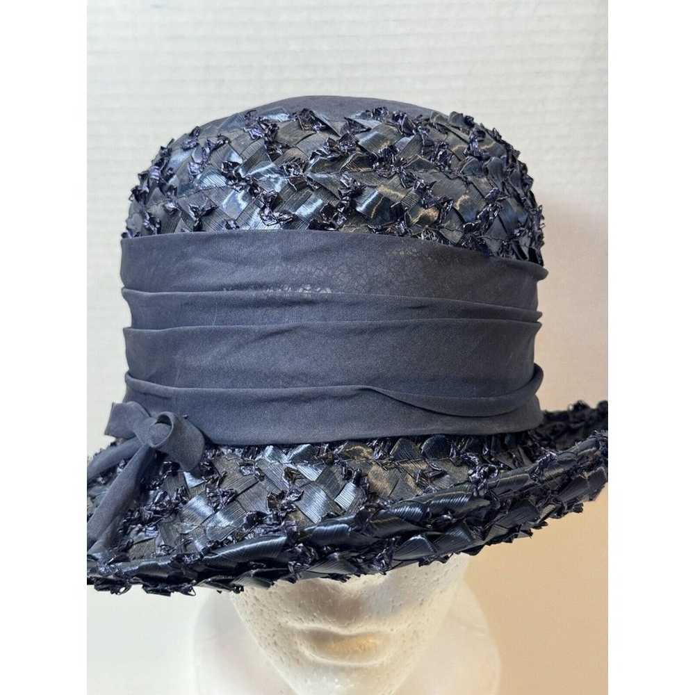 Vintage Union Made USA Midnight Blue Paper Hat Wi… - image 6