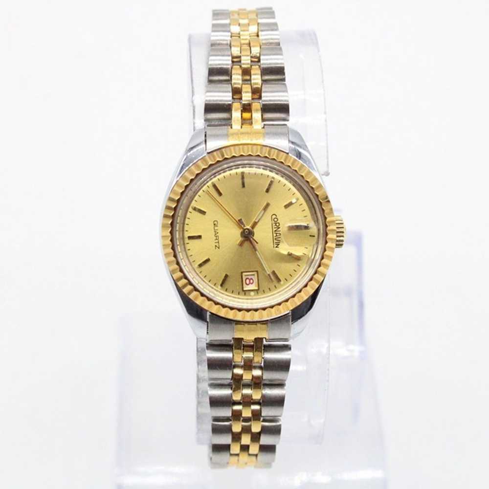 Vintage Cornavin Watch Womens Silver & Gold Tone … - image 2