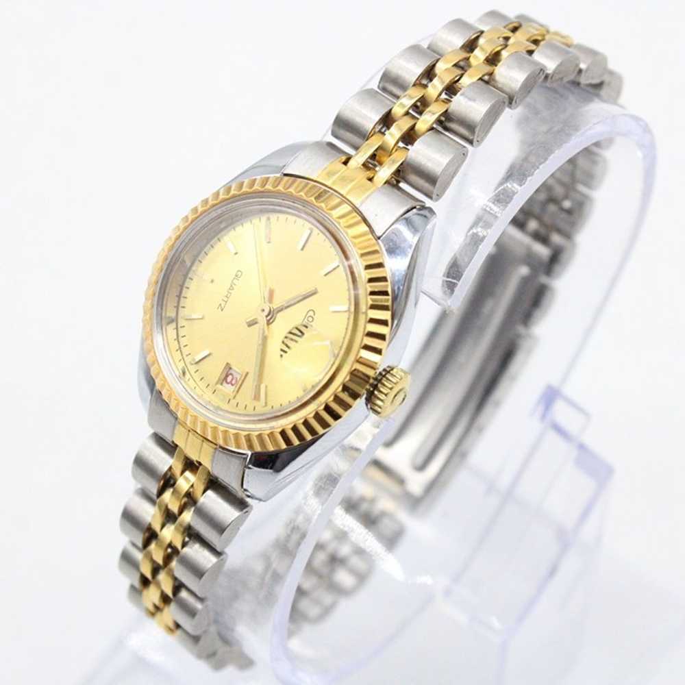 Vintage Cornavin Watch Womens Silver & Gold Tone … - image 4