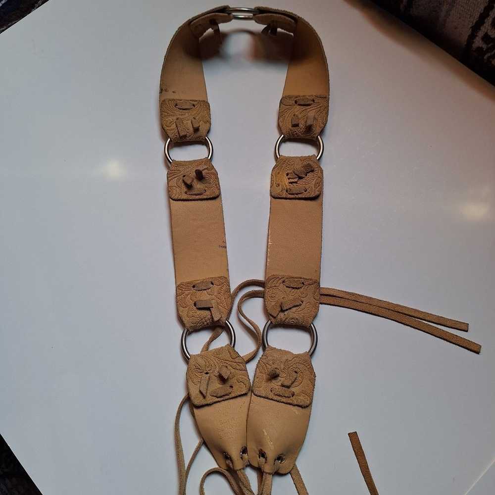 Vintage Genuine Leather Belt (L) - image 4