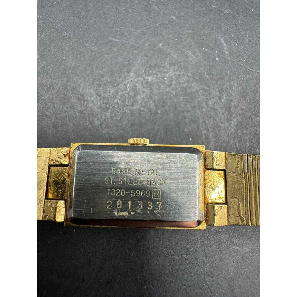 Vintage Seiko Quartz Watch Women's Gold Tone Gold… - image 6