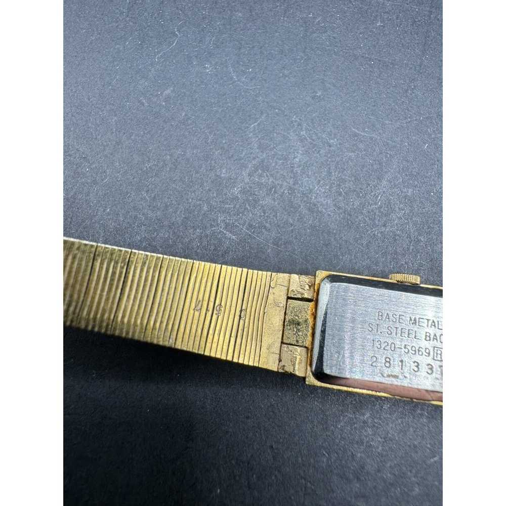 Vintage Seiko Quartz Watch Women's Gold Tone Gold… - image 7