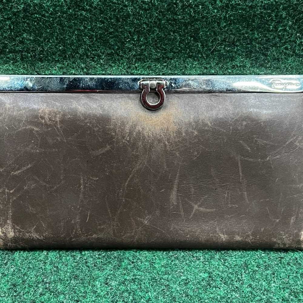 Vintage Salvatore Ferragamo Gancini Leather Wallet - image 1