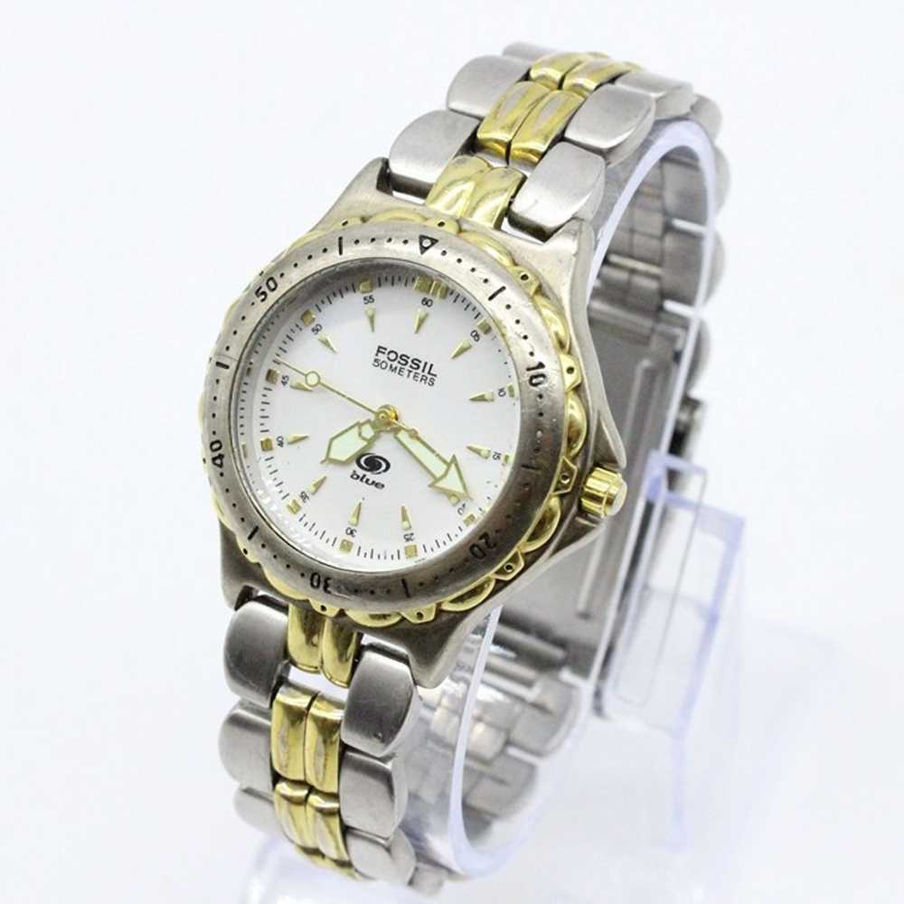 Vintage Fossil Blue Watch Unisex Classic Luxury S… - image 4